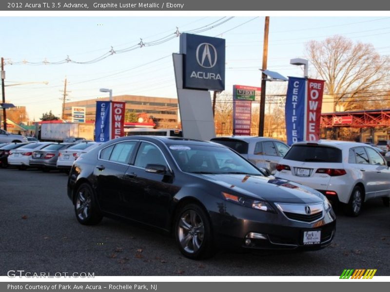 Graphite Luster Metallic / Ebony 2012 Acura TL 3.5 Advance