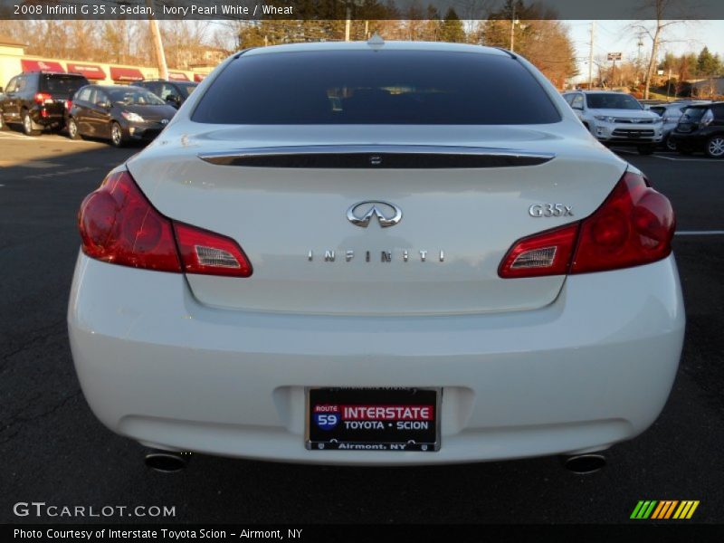 Ivory Pearl White / Wheat 2008 Infiniti G 35 x Sedan