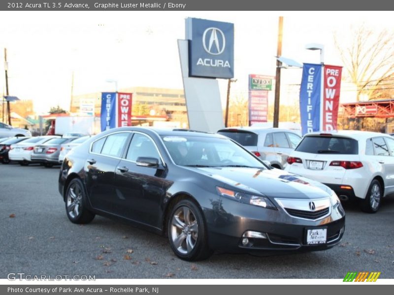 Graphite Luster Metallic / Ebony 2012 Acura TL 3.5 Advance