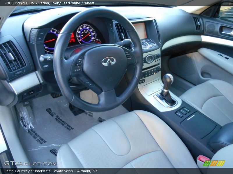 Ivory Pearl White / Wheat 2008 Infiniti G 35 x Sedan