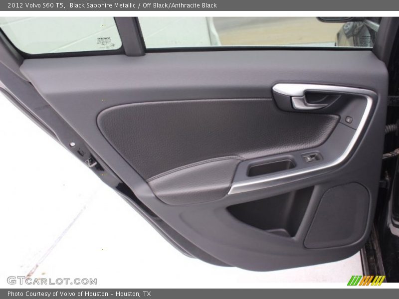 Black Sapphire Metallic / Off Black/Anthracite Black 2012 Volvo S60 T5