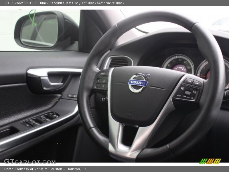 Black Sapphire Metallic / Off Black/Anthracite Black 2012 Volvo S60 T5