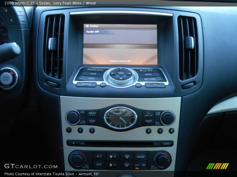 Ivory Pearl White / Wheat 2008 Infiniti G 35 x Sedan