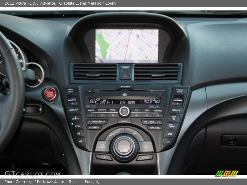 Graphite Luster Metallic / Ebony 2012 Acura TL 3.5 Advance