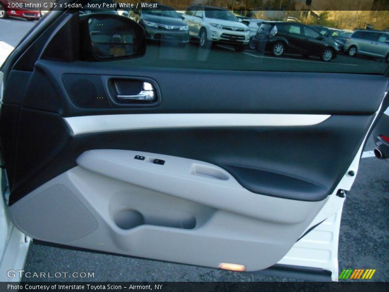 Ivory Pearl White / Wheat 2008 Infiniti G 35 x Sedan