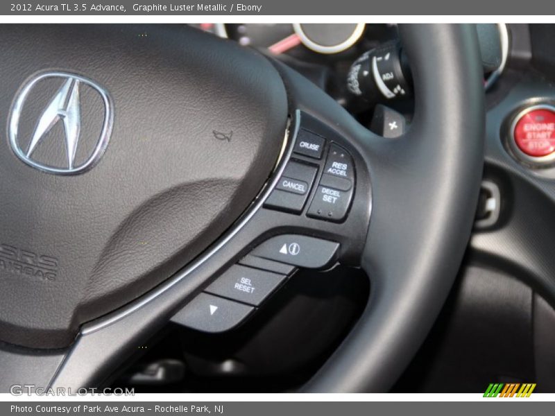 Graphite Luster Metallic / Ebony 2012 Acura TL 3.5 Advance