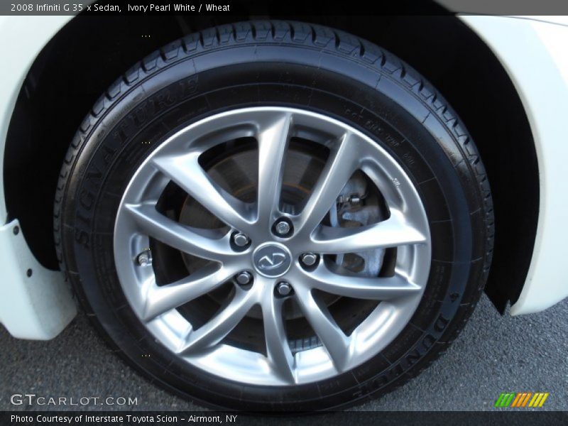Ivory Pearl White / Wheat 2008 Infiniti G 35 x Sedan