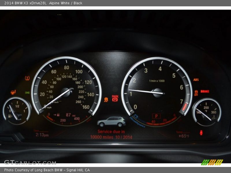 Alpine White / Black 2014 BMW X3 xDrive28i