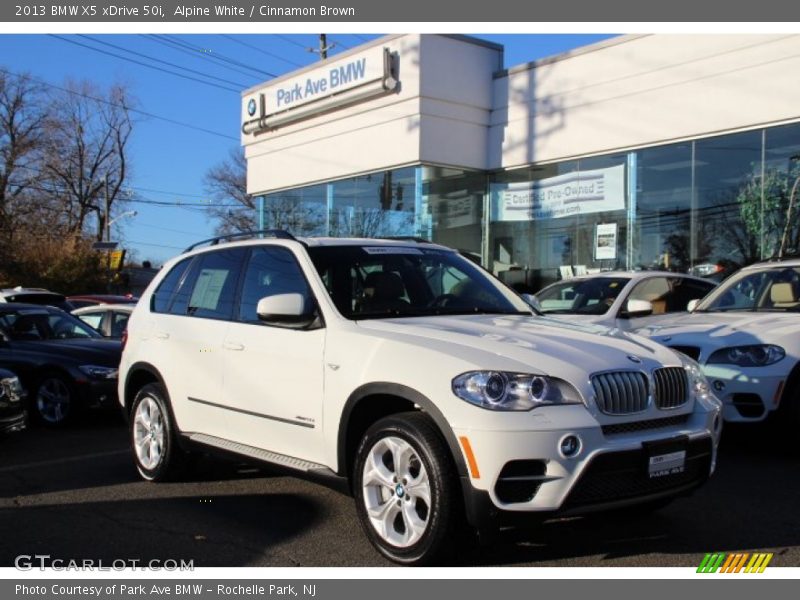 Alpine White / Cinnamon Brown 2013 BMW X5 xDrive 50i