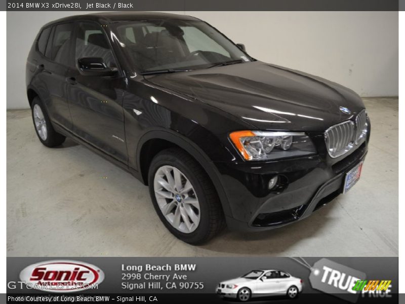 Jet Black / Black 2014 BMW X3 xDrive28i