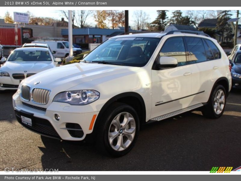 Alpine White / Cinnamon Brown 2013 BMW X5 xDrive 50i