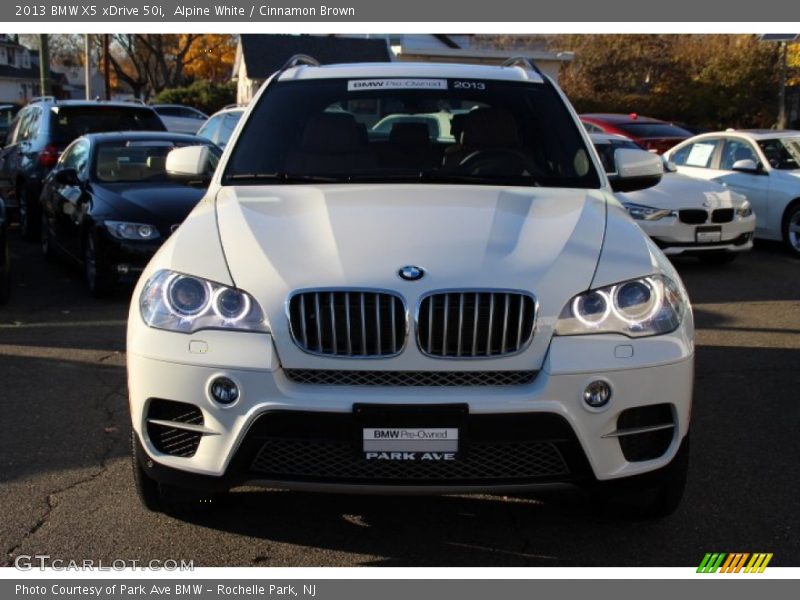 Alpine White / Cinnamon Brown 2013 BMW X5 xDrive 50i
