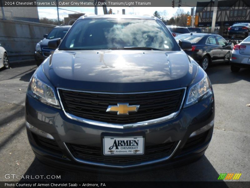 Cyber Grey Metallic / Dark Titanium/Light Titanium 2014 Chevrolet Traverse LS