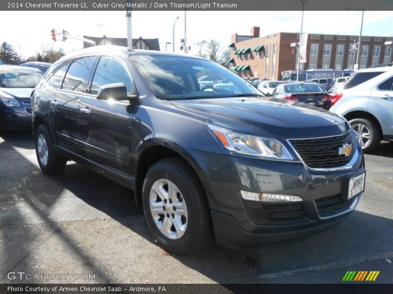 Cyber Grey Metallic / Dark Titanium/Light Titanium 2014 Chevrolet Traverse LS