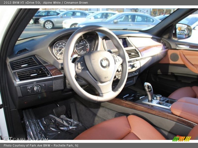 Alpine White / Cinnamon Brown 2013 BMW X5 xDrive 50i