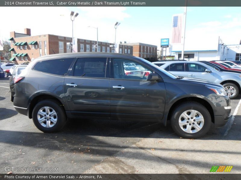 Cyber Grey Metallic / Dark Titanium/Light Titanium 2014 Chevrolet Traverse LS