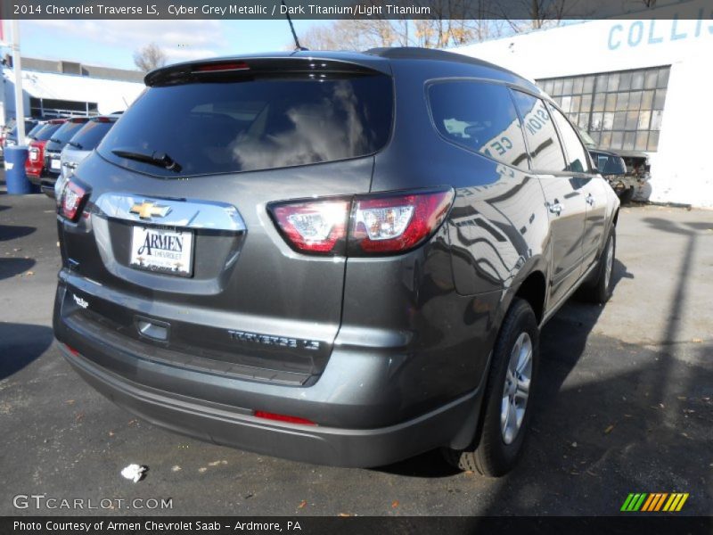 Cyber Grey Metallic / Dark Titanium/Light Titanium 2014 Chevrolet Traverse LS