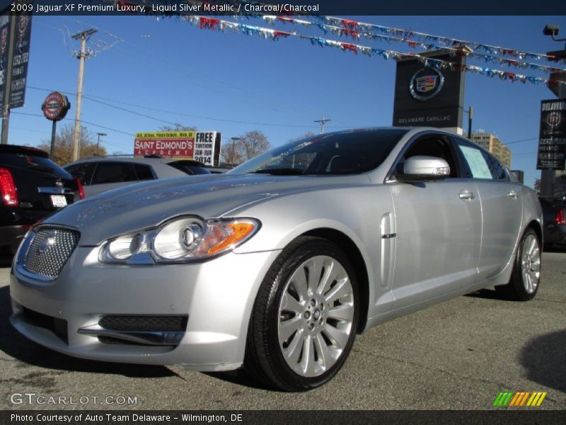Liquid Silver Metallic / Charcoal/Charcoal 2009 Jaguar XF Premium Luxury