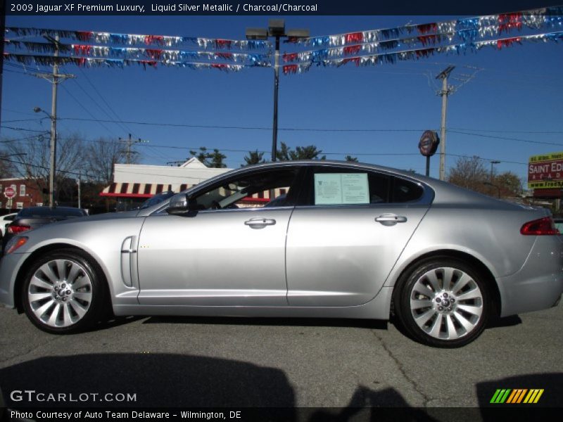 Liquid Silver Metallic / Charcoal/Charcoal 2009 Jaguar XF Premium Luxury