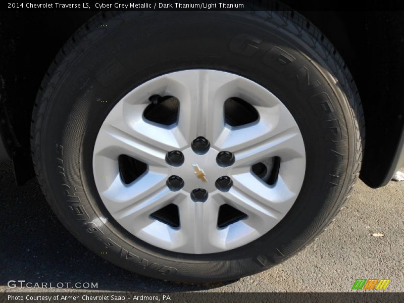 Cyber Grey Metallic / Dark Titanium/Light Titanium 2014 Chevrolet Traverse LS