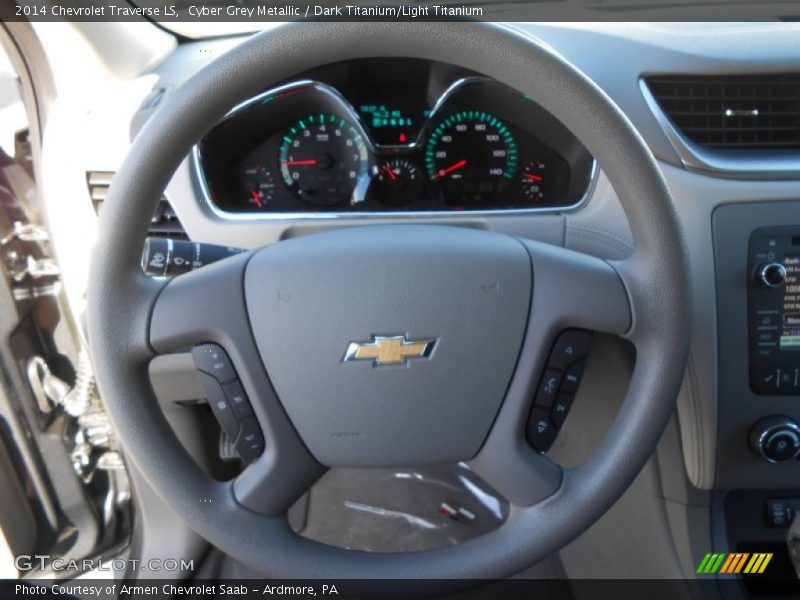 Cyber Grey Metallic / Dark Titanium/Light Titanium 2014 Chevrolet Traverse LS