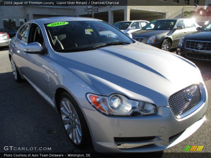 Liquid Silver Metallic / Charcoal/Charcoal 2009 Jaguar XF Premium Luxury