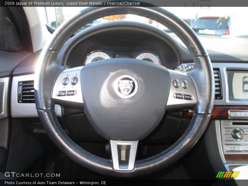 Liquid Silver Metallic / Charcoal/Charcoal 2009 Jaguar XF Premium Luxury