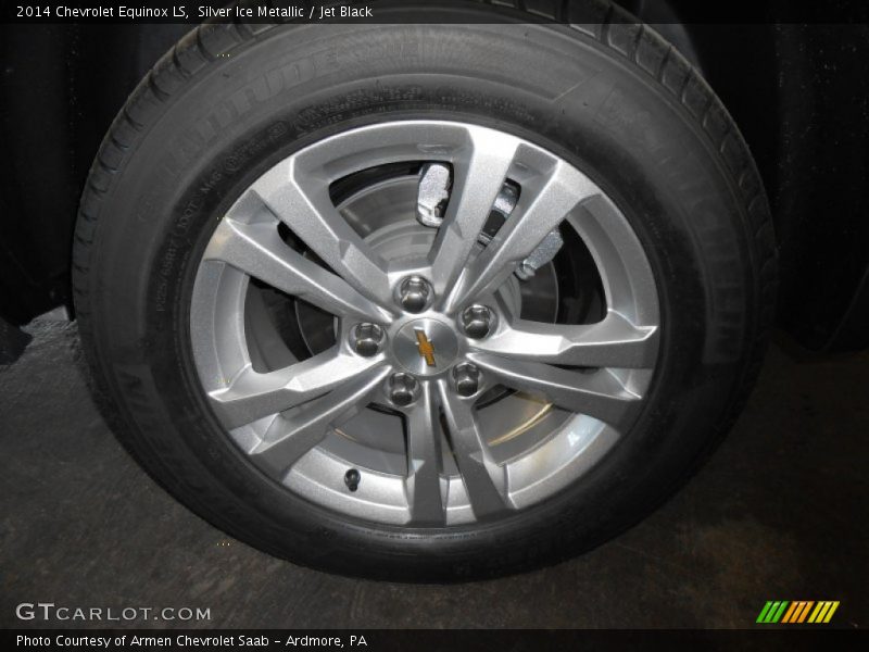 Silver Ice Metallic / Jet Black 2014 Chevrolet Equinox LS