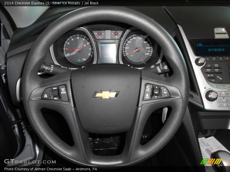 Silver Ice Metallic / Jet Black 2014 Chevrolet Equinox LS