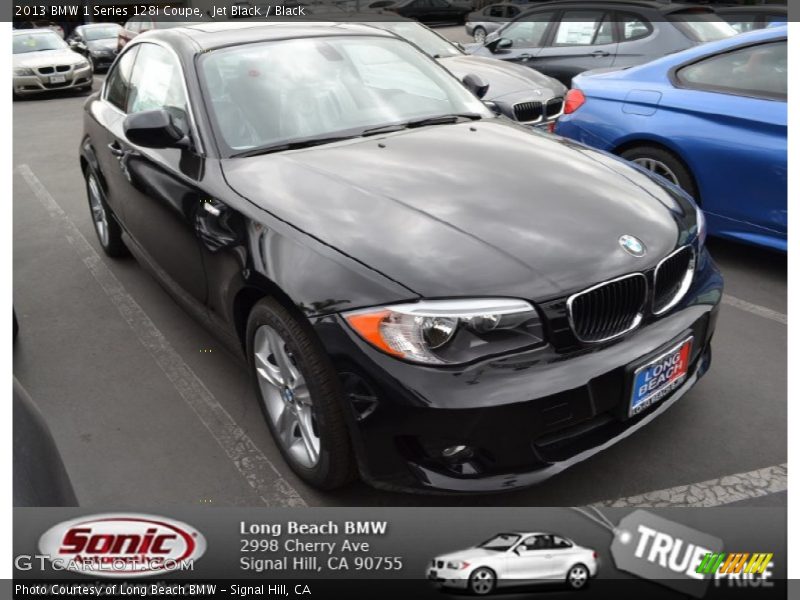 Jet Black / Black 2013 BMW 1 Series 128i Coupe