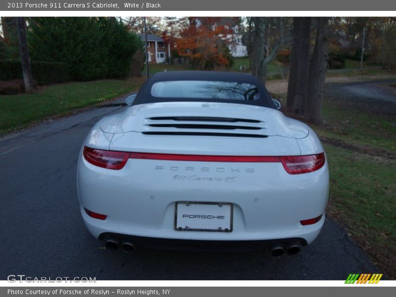 White / Black 2013 Porsche 911 Carrera S Cabriolet