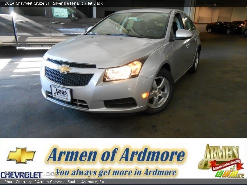 Silver Ice Metallic / Jet Black 2014 Chevrolet Cruze LT