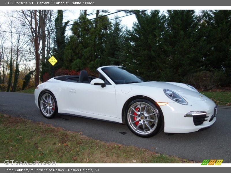 White / Black 2013 Porsche 911 Carrera S Cabriolet