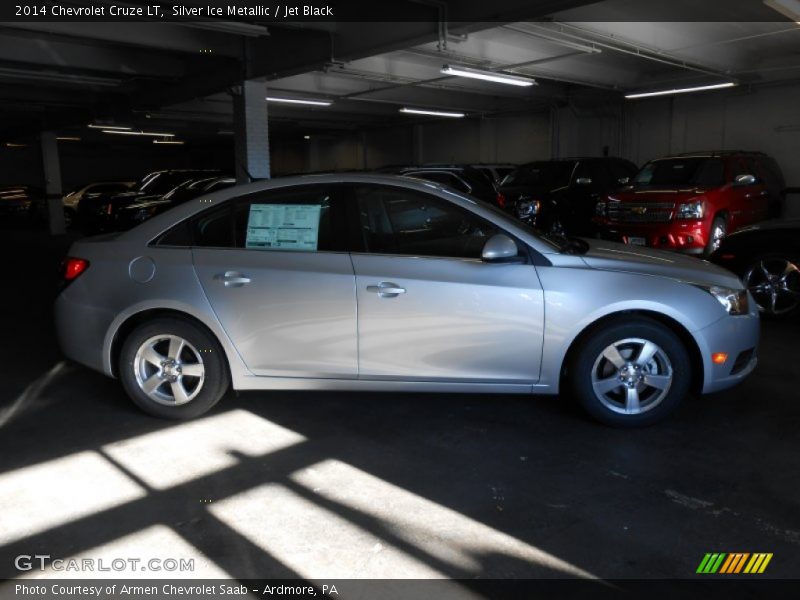 Silver Ice Metallic / Jet Black 2014 Chevrolet Cruze LT