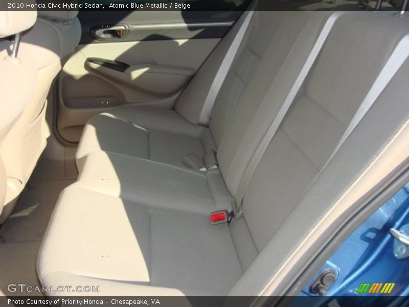 Atomic Blue Metallic / Beige 2010 Honda Civic Hybrid Sedan