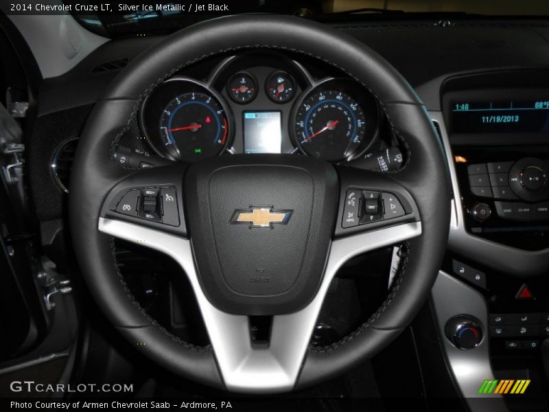 Silver Ice Metallic / Jet Black 2014 Chevrolet Cruze LT