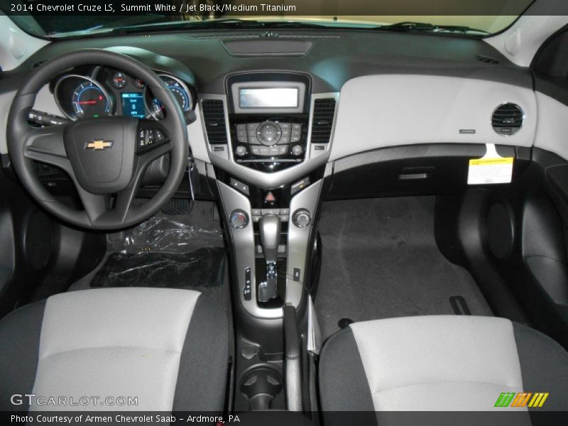 Summit White / Jet Black/Medium Titanium 2014 Chevrolet Cruze LS