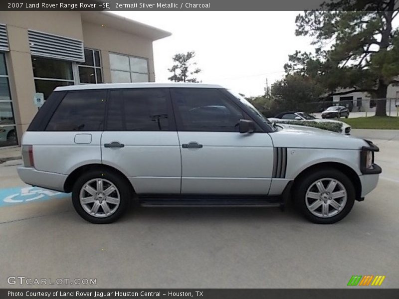 Zermatt Silver Metallic / Charcoal 2007 Land Rover Range Rover HSE