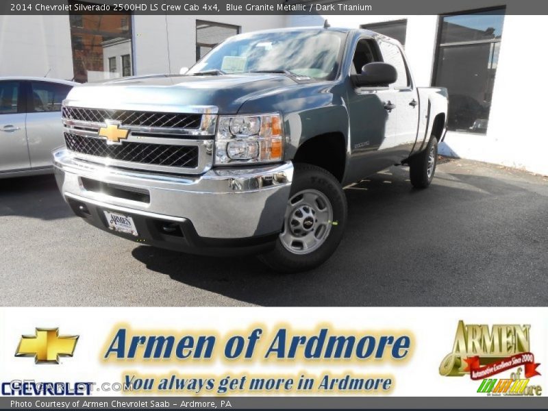 Blue Granite Metallic / Dark Titanium 2014 Chevrolet Silverado 2500HD LS Crew Cab 4x4