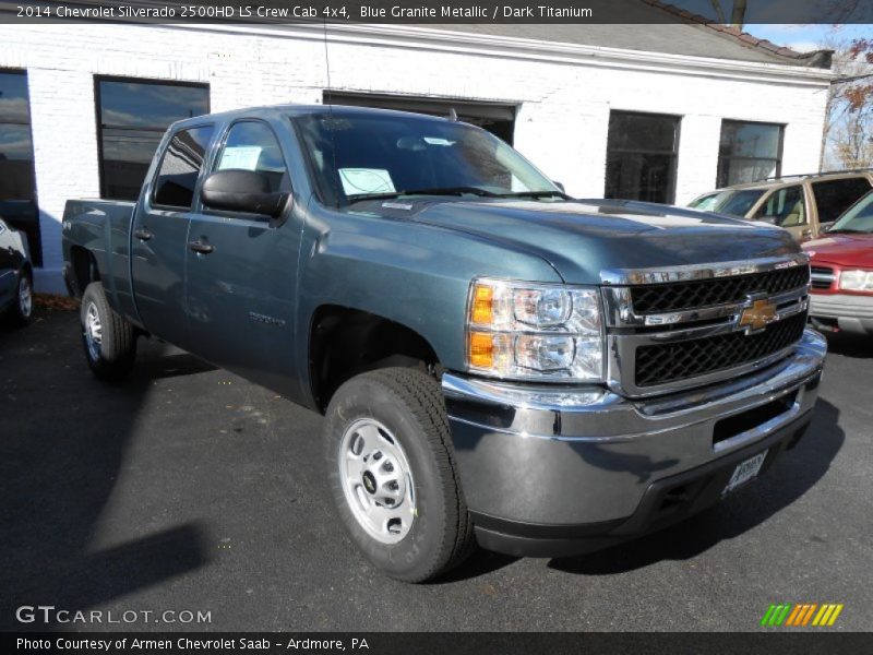 Blue Granite Metallic / Dark Titanium 2014 Chevrolet Silverado 2500HD LS Crew Cab 4x4
