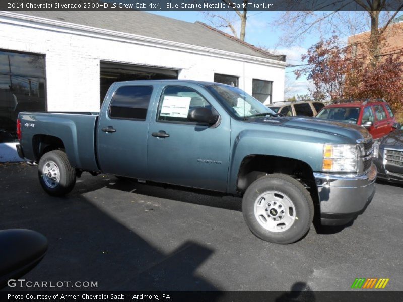 Blue Granite Metallic / Dark Titanium 2014 Chevrolet Silverado 2500HD LS Crew Cab 4x4