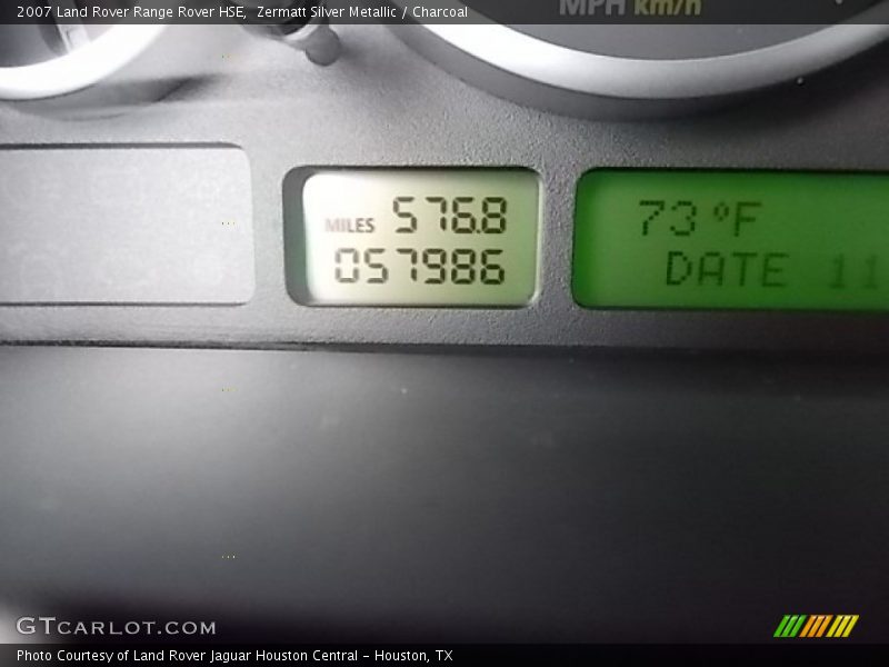 Zermatt Silver Metallic / Charcoal 2007 Land Rover Range Rover HSE