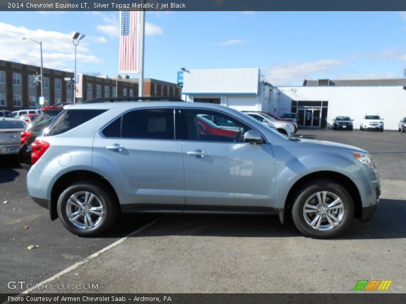 Silver Topaz Metallic / Jet Black 2014 Chevrolet Equinox LT