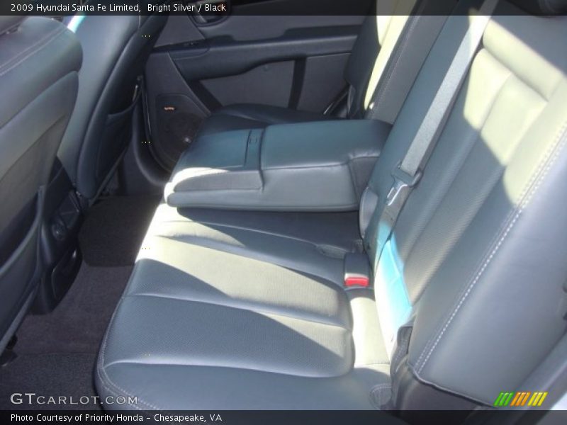 Bright Silver / Black 2009 Hyundai Santa Fe Limited