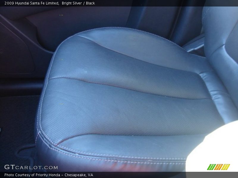Bright Silver / Black 2009 Hyundai Santa Fe Limited