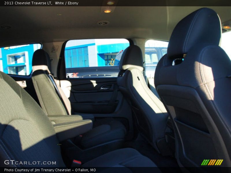 White / Ebony 2013 Chevrolet Traverse LT