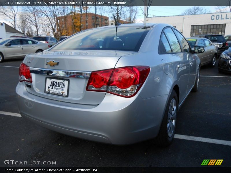 Silver Ice Metallic / Jet Black/Medium Titanium 2014 Chevrolet Cruze LS