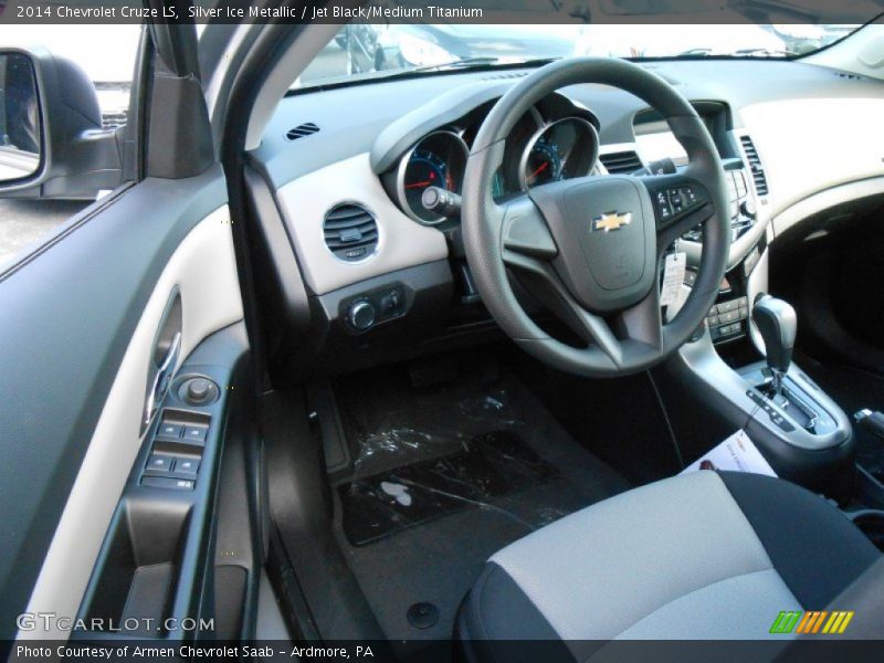 Silver Ice Metallic / Jet Black/Medium Titanium 2014 Chevrolet Cruze LS