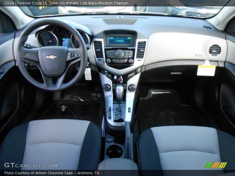 Silver Ice Metallic / Jet Black/Medium Titanium 2014 Chevrolet Cruze LS