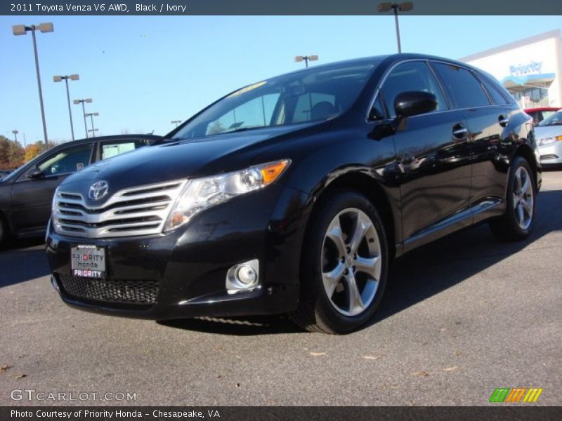 Black / Ivory 2011 Toyota Venza V6 AWD